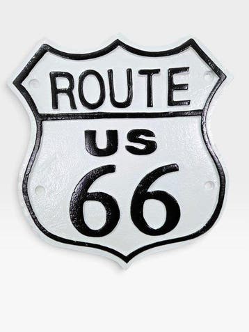Reclamebord - Route 66 - Gietijzer