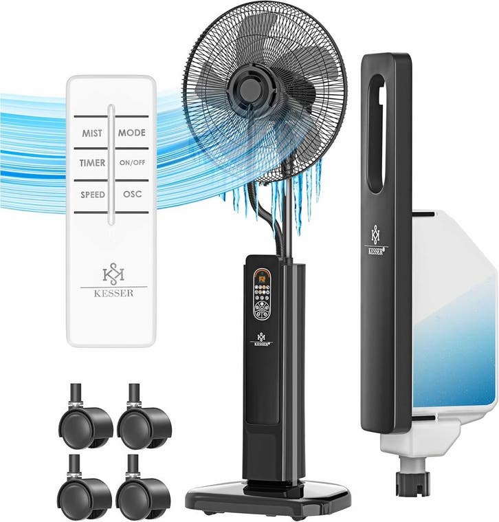 Aircooler - Luchtkoeler - Statiefventilator - Mist Ventilato, Elektronische apparatuur, Ventilatoren, Nieuw, Verzenden