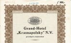 Nederland. Grand Hotel Krasnapolsky - 1961 - Aandeel ƒ 300 -