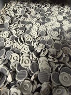 Lego Briques - Lego 2x2 ronde tegel rooster print 100 stuks