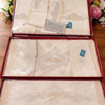 Corredo completo matrimoniale puro lino - Drap de lit (15) -