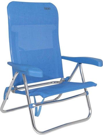 2dekans | Crespo - Strandstoel - AL/205 - Blauw, Ophalen of Verzenden