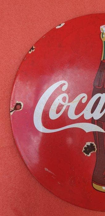 Coca-Cola e-mailschild - Emaille bord - Nalatenschap