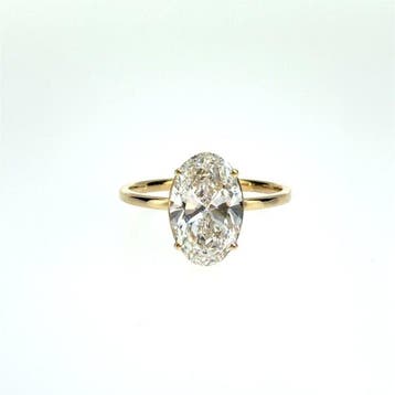 Zonder minimumprijs - Ring - 14 karaat Geel goud - 3.01ct.
