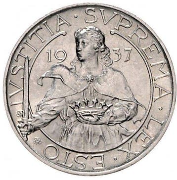 San Marino. 10 Lire 1937 - NGC MS64