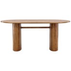 Rebellenclub Bygstad Eetkamertafel - 180 X 75 Cm - Donker, Verzenden