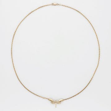 Ketting met hanger - 14 karaat Geel goud - Libelle