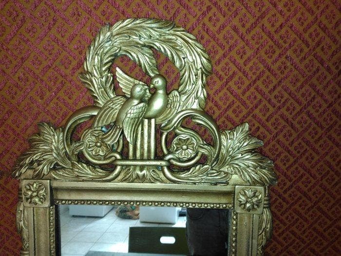 Spiegel - houten staf, Antiek en Kunst, Antiek | Overige Antiek