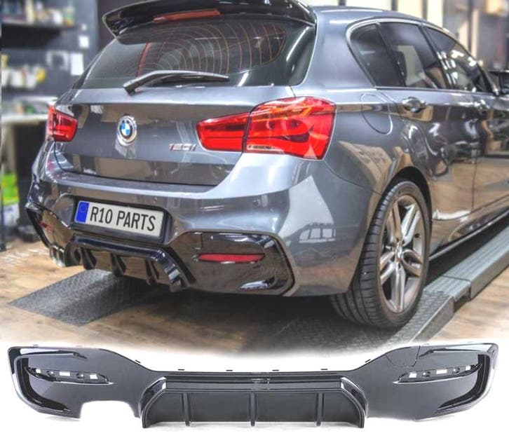 DIFFUSEUR BMW F20 F21 LCI 15-19 LOOK M PERFORMANCE NOIR BRIL, Auto-onderdelen, Carrosserie, Verzenden