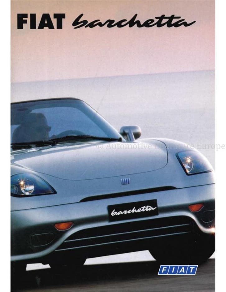 2000 FIAT BARCHETTA BROCHURE DUITS, Livres, Autos | Brochures & Magazines, Enlèvement ou Envoi