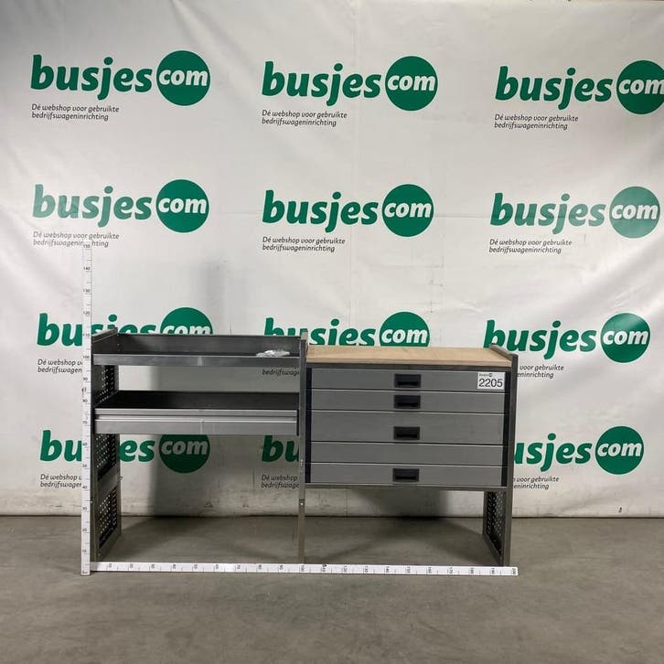 Aluca aluminium bedrijfswageninrichting gebruikt (nr 2205), Autos : Pièces & Accessoires, Autres pièces automobiles, Envoi