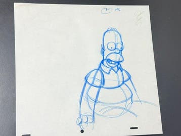 Gracie Films - Originele animatietekening van Homer Simpson,, Cd's en Dvd's, Nieuw in verpakking