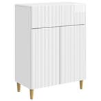vidaXL Dressoir met lade Hoogglans Wit 66 x 34,5 x 90 cm, Huis en Inrichting, Kasten | Dressoirs, Verzenden, Nieuw