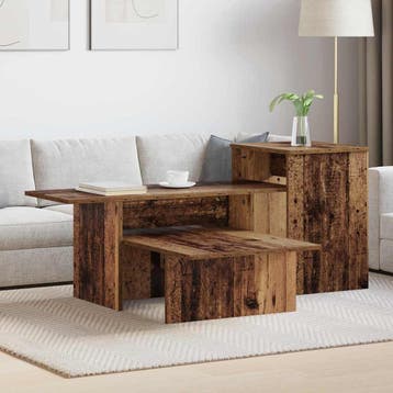 vidaXL Wandtafel Oudhout 91,5 x 35 x 38,5 cm Bewerkt hout, Verzenden