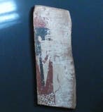 Oud-Egyptisch Hout Godin Hathor aan de achterzijde van het