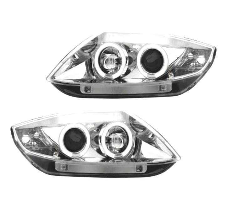 PHARES BMW Z4 E85 03-09 ANGEL EYES CCFL FOND CHROMÉ, Autos : Pièces & Accessoires, Éclairage, Envoi