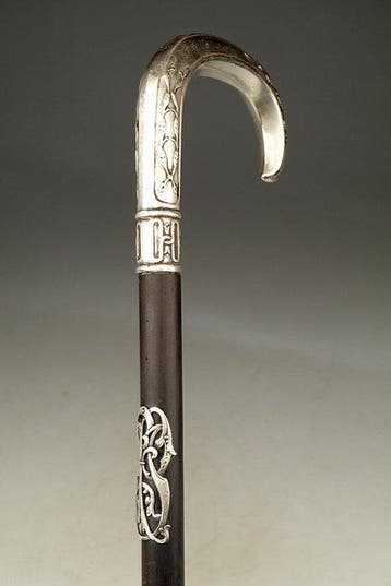 Canne de marche - Argent 875 (84 Zolotniki), Antiquités & Art