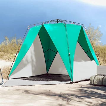 vidaXL strandtent 4-persoons waterdicht snelontgrendeling, Verzenden