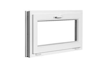 PVC raam kiep b100xh50 cm wit, Ophalen of Verzenden, Gevelraam of Ruit