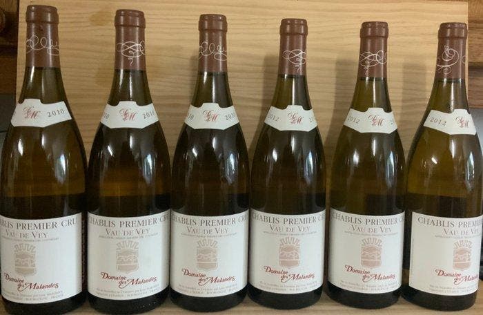 2010 x 3 & 2012 x 3 Domaine des Malandes Vau de Vey -, Verzamelen, Wijnen