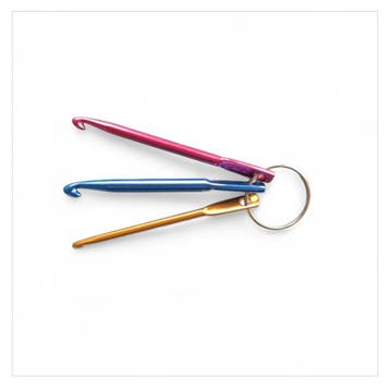 Sleutelhanger haaknaald - haken (Leuke extras), Verzenden, Nieuw