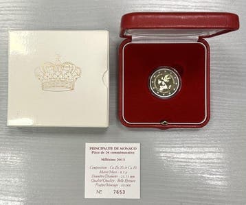 Monaco. 2 Euro 2013 ONU Proof