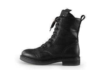 VIA VAI Veterboots in maat 38 Zwart, Kleding | Dames, Verzenden, Zwart, Overige typen, Zo goed als nieuw