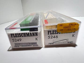 Fleischmann H0 - 5246K/5249K - Modeltrein goederenwagonset, Nieuw
