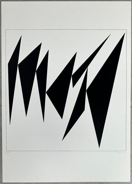 Geneviève Claisse (1935-2018) - Composition, 1966, Antiquités & Art, Antiquités | Autres Antiquités