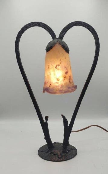 Muller Freres - Lamp - MULLER FRÈRES LUNÉVILLE - Art Nouveau, Antiquités & Art