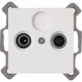 KOPP Inbouw Televisie/Radio Contactdoos Coax - Helder Glans, Bricolage & Construction, Électricité & Câbles, Envoi
