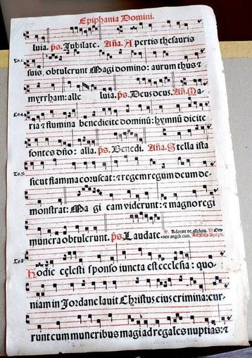 Catholic Church - Antiphonarium Romanum sheet Gregorian