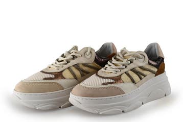 Poelman Sneakers in maat 39 Beige, Kleding | Dames, Poelman, Verzenden, Beige, Zo goed als nieuw