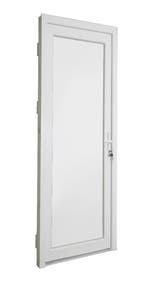 PVC Deur volpaneel Premium b98xh215 cm wit R, 80 tot 100 cm, 215 cm of meer, Nieuw, Ophalen of Verzenden