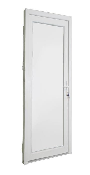 PVC Deur volpaneel Premium b98xh215 cm wit R, 80 tot 100 cm, 215 cm of meer, Nieuw, Ophalen of Verzenden