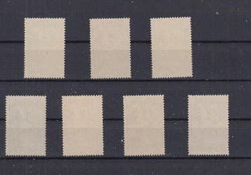 België 1933 - Kruis van Lotharingen - OBP : 377/383 met, Gestempeld