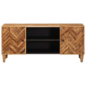 vidaXL Opbergkasten Bruin 105 x 33,5 x 46 cm Massief Mango, Verzenden, Nieuw