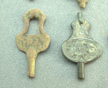 17th - 18th century copper Key collection (15) (Zonder