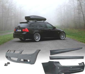 KIT CARROSSERIE BMW E91 TOURING 08-12 LOOK M PDC SRA, Verzenden