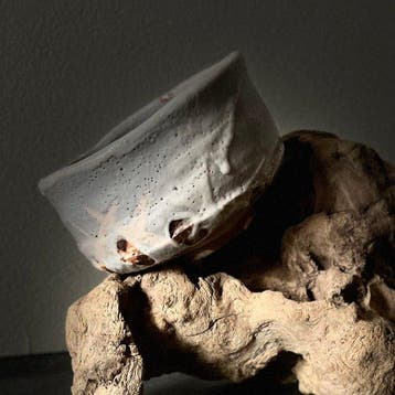 Nezumi-Shino  / grey Shino - Chawan - Klei