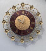 Vintage wandklok - Mauthe Mid-century modern Metaal - Jaren