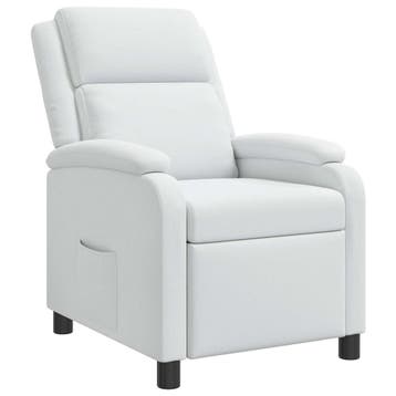 vidaXL Recliner Wit Stof, Verzenden, Nieuw