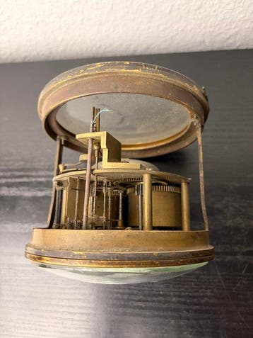 Klok - Antiek - Verguld brons - 1800-1850