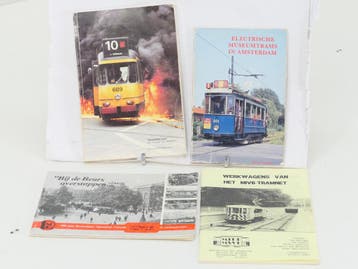 Set van 4 historische tramboekjes Amsterdam & Benelux #8881, Ophalen of Verzenden, Nieuw
