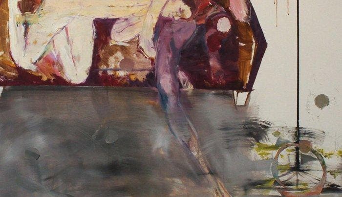 Mila Veljaca - Liebesbeziehung, Antiek en Kunst, Kunst | Schilderijen | Modern