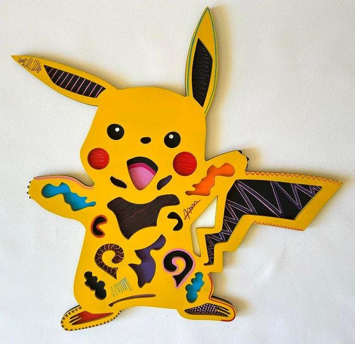 Krzysztof Gudanski - My Pikachu, Relief, Antiek en Kunst, Kunst | Designobjecten