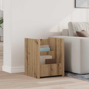 vidaXL Tijdschriftenrek Artisan Eiken 35 x 35 x 45 cm, Huis en Inrichting, Woonaccessoires | Krantenbakken en Lectuurbakken, Verzenden