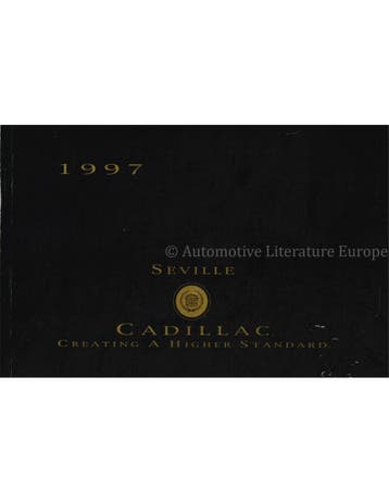 1997 CADILLAC SEVILLE INSTRUCTIEBOEKJE ENGELS (USA)