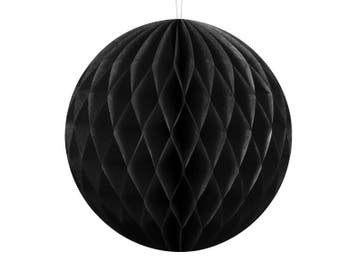 Honeycomb Bal Zwart 10cm, Verzenden