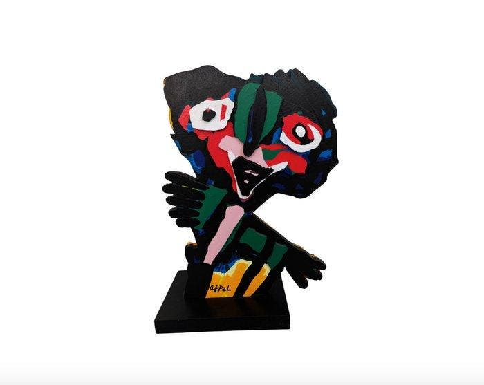 Karel Appel (1921-2006) - Dancing Girl Wooden Edition, Antiquités & Art, Art | Peinture | Moderne